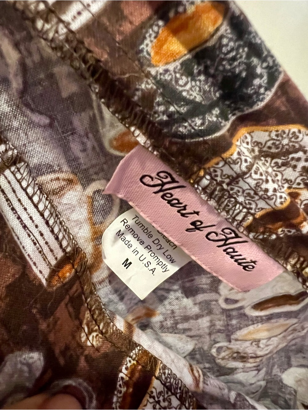 Heart of Haute Brown & Creme Printed Coffee Dress